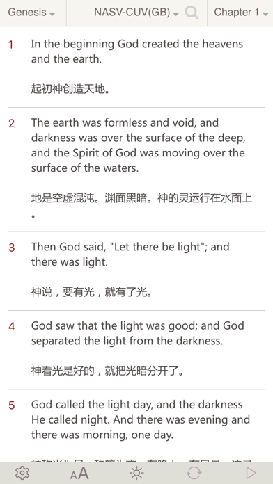 NASV Bible(Holy Bible NASV+Chinese Union Version) screenshot 4