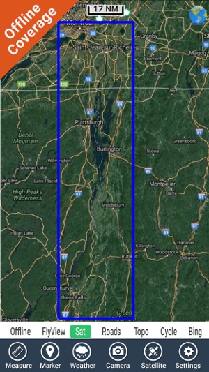 Champlain lake Vermont GPS offline fishing charts(圖5)-速報App