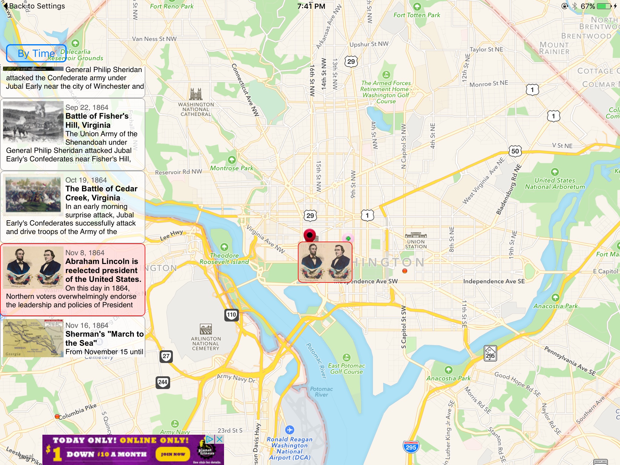 US Civil War Chronicle Map screenshot 2