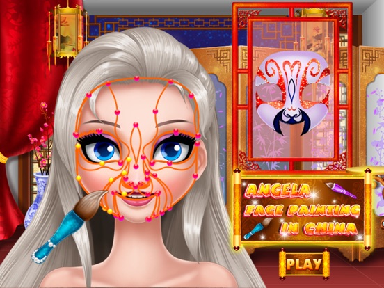 Angela Face Painting In China screenshot 2