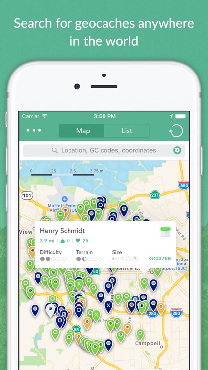 Cachly - Simple and powerful Geocaching for iPhone screenshot-0