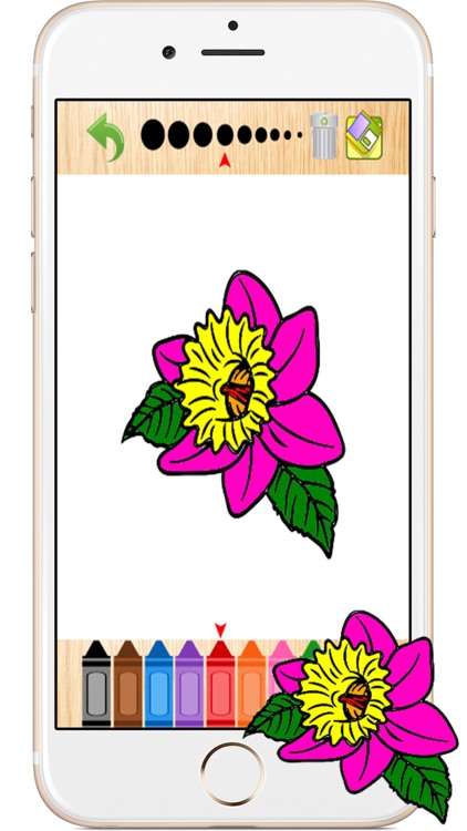 Flower Kids Coloring Books Page Games for Toddlers