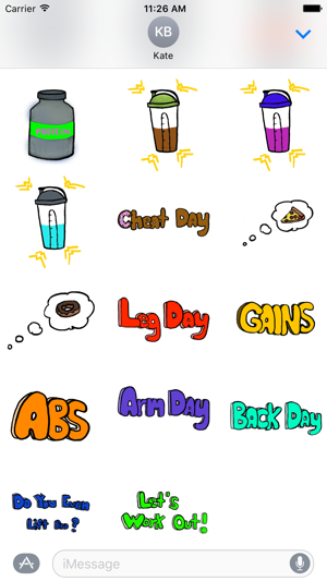 Gym Pack - Fitness & Bodybuilding Workout Stickers(圖2)-速報App