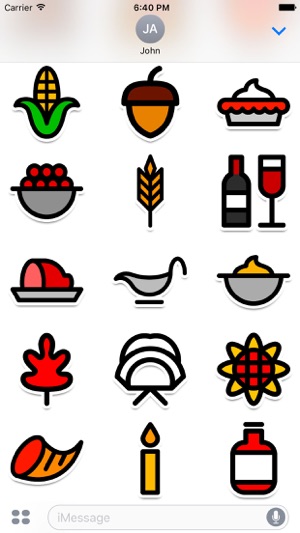 Colorful Thanksgiving Stickers(圖3)-速報App