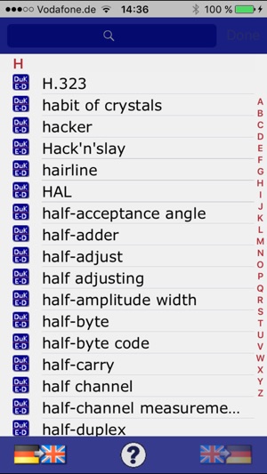 Telecommunications Dictionary German <-> English(圖2)-速報App