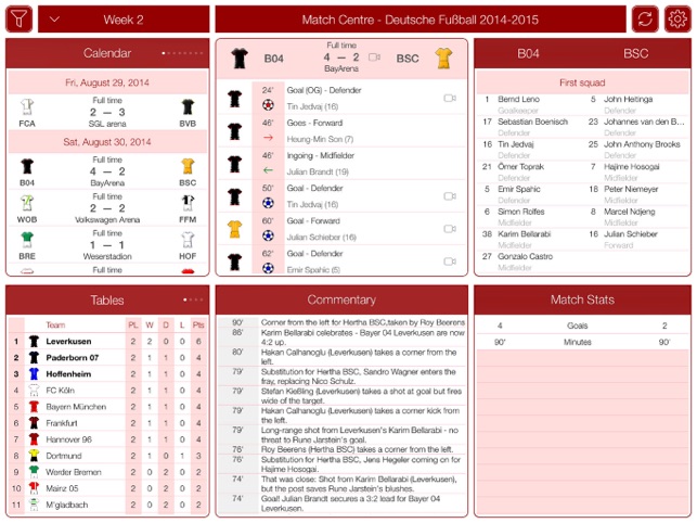 Deutsche Fußball 2016-2017 - Match Centre(圖2)-速報App