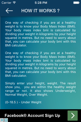 Mobile BMI Calculator screenshot 4