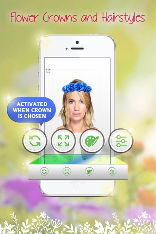 Flower Crowns and Hairstyles: Try on a New Look screenshot 3
