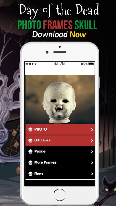 How to cancel & delete Day of the Dead Photo Frame Skull from iphone & ipad 1