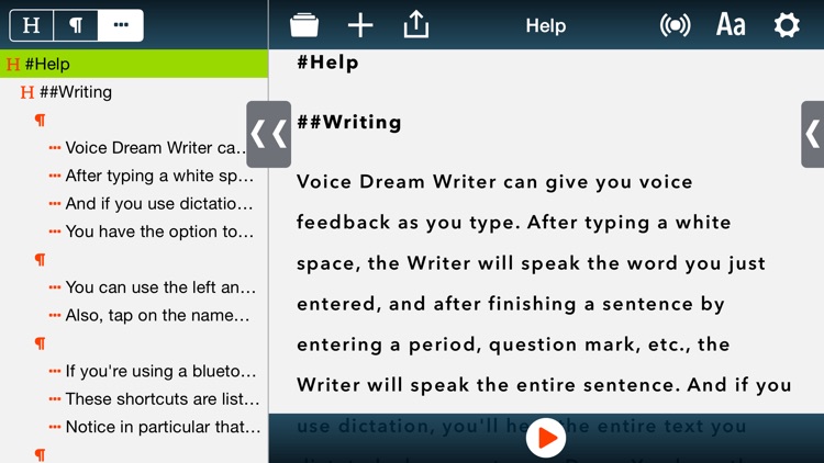 Voice Dream Writer