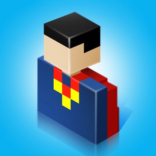 Super Hero Man In Action Icon
