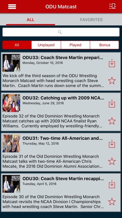 ODU Wrestling Monarch Matcast