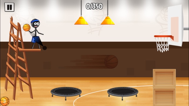 Stickman Trick Shot Basketball(圖5)-速報App