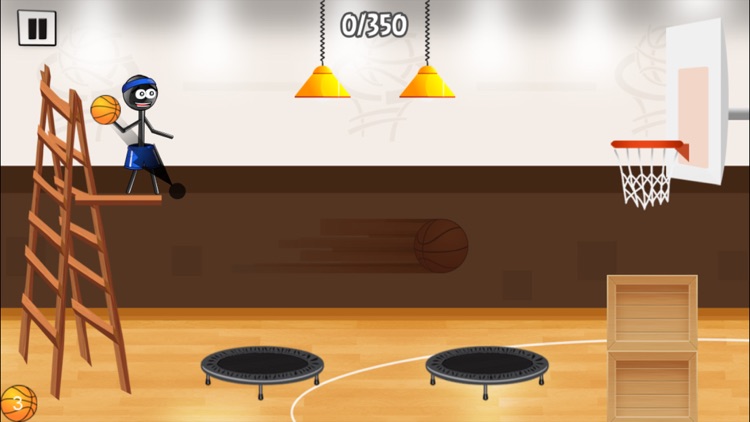 Stickman Trick Shot Basketball screenshot-4