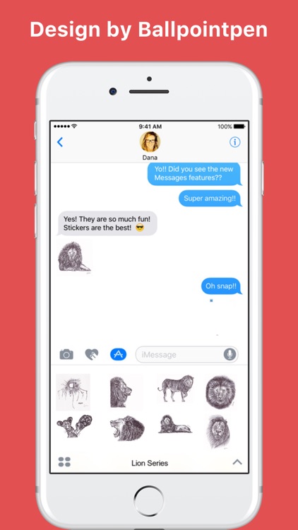 Lion Series stickers for iMessage