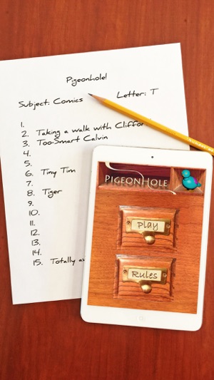 Pigeonhole - pencil and paper category word game(圖1)-速報App