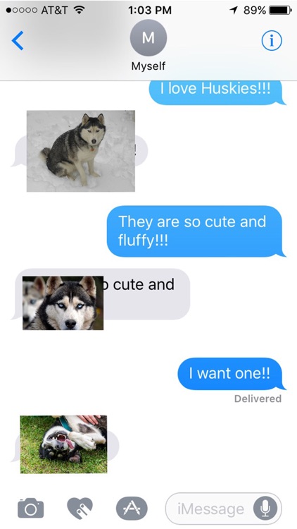Husky Stickers for iMessage