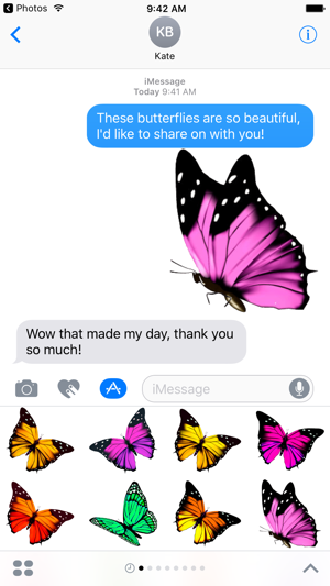 Beautiful Butterfly Sticker Pack(圖2)-速報App