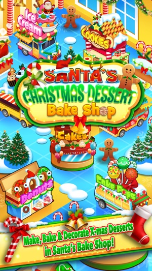 Christmas Dessert Santa Bake Shop Candy 