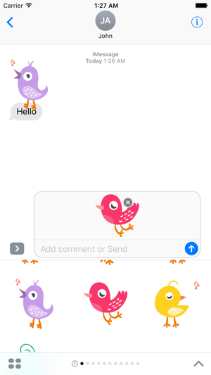 Cute Birddy for iMessage