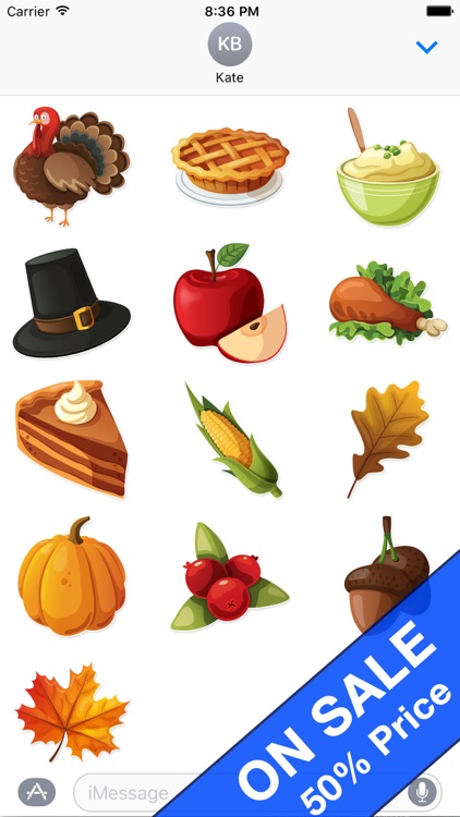 Thanksgiving Fall Holiday Stickers