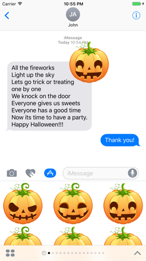 Pumpkin Halloween Emoji Sticker #6