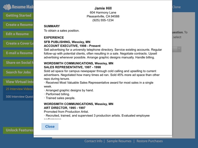 Resume Maker® Free(圖5)-速報App