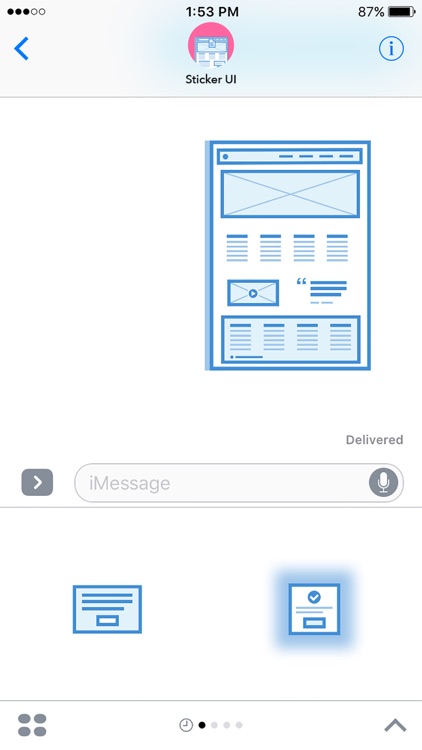Sticker UI