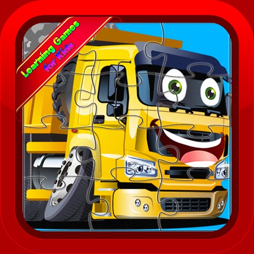Trucks Jigsaw Puzzles Educational Games for Kids