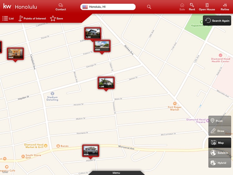 Keller Williams Realty Real Estate Search for iPad