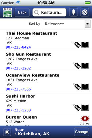 Ketchikan Yellow Pages screenshot 3