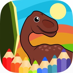 Little Dinosaur Coloring Pages Kids Painting Games