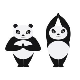 Panda Animated Dancing Yoga Stickers Mania