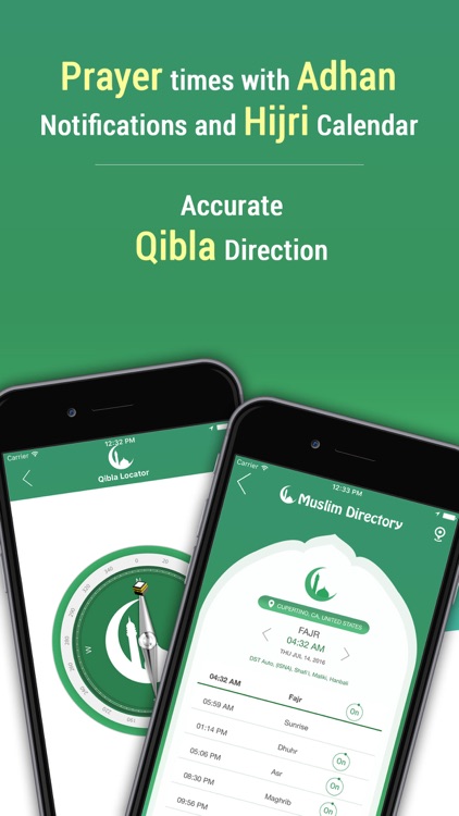Muslim Directory: Azan Times, Mosque, Zabiha Halal