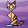 Kids Doodle & Discover: Cats 2, Cartoon Tangram Kids Doodle & Discover: Cats 2, Cartoon Tangram