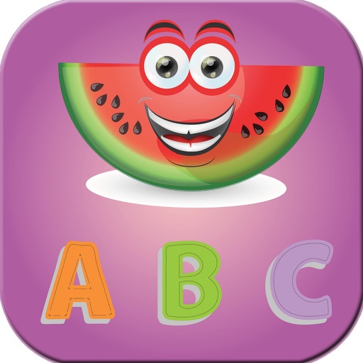 Fruit English Alphabet ABC Kids Writing Learn Easy iOS App
