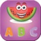 Fruit English Alphabet ABC Kids Writing Learn Easy