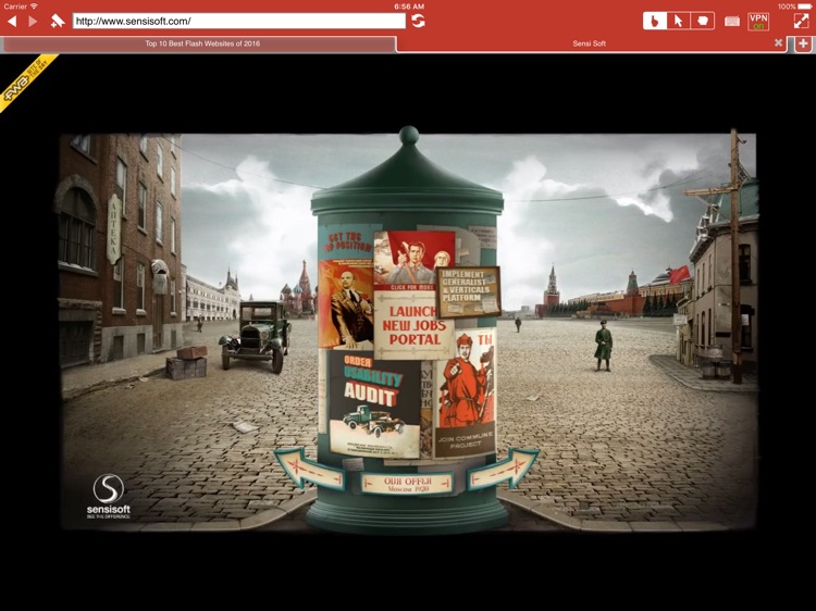 VPN Private Browser + Adobe Flash Player for iPad screenshot-3