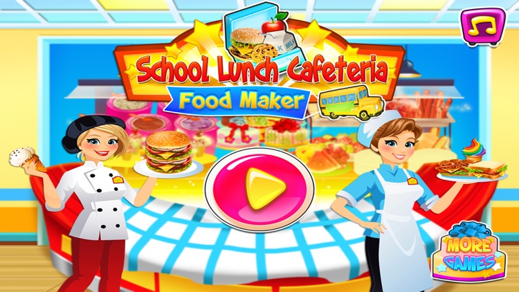 School Lunch Cafeteria Food Maker - Cooking Games