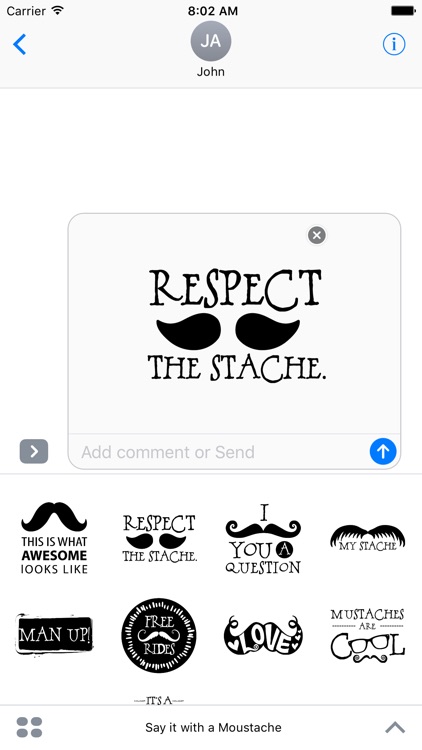 Say it with a Moustache