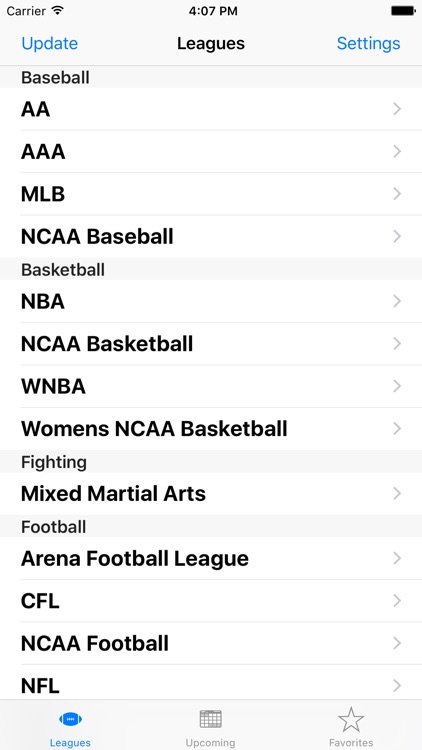 Sports Calendar App