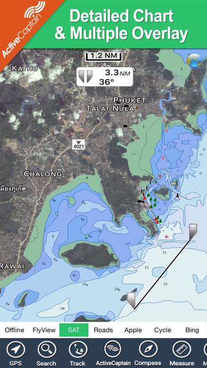 Phuket Island HD  GPS Charts