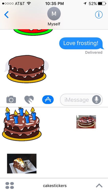 Cake Stickers for iMessage screenshot-4