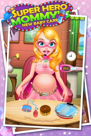 Superhero Mommy's New Baby - Free Kids Games screenshot 2