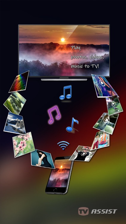 TV Assist - Play photos, videos and music to TV