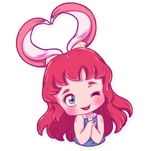 Cute Bunny iMessage stickers
