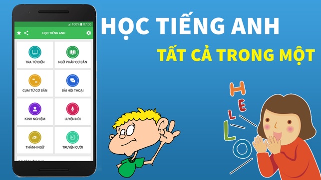 Học Tiếng Anh Offline - Miễn Phí