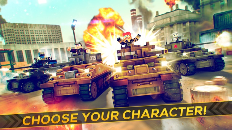 Tank Simulator 2016 | Blocky Tanki Racing Battle screenshot-3
