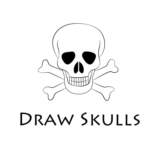 How To Draw Skulls - Step By Step Drawing iOS App