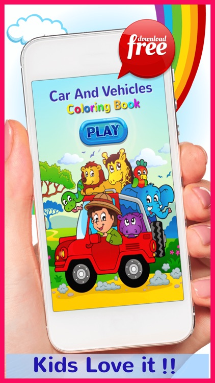 Car And Vehicles Coloring Book Games: Free For Kids And Toddlers!